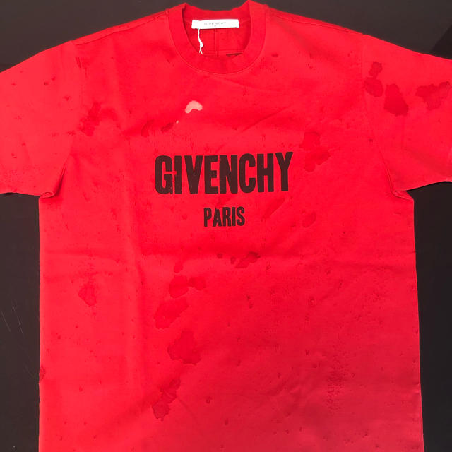 メンズGIVENCHY PARIS オーバーサイズ ダメージTシャツ