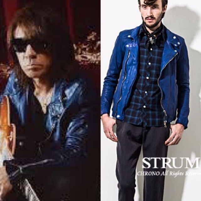 ストラム【STRUM】ダブルライダースジャケット 松本氏着用 B'z