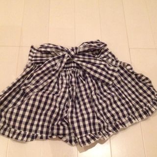 ギンガムチェックスカート風パンツ♡(ショートパンツ)