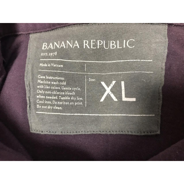 Banana Republic(バナナリパブリック)のメンズ バナナリパブリック 襟付き 半袖 カットソー XL ポロシャツ メンズのトップス(Tシャツ/カットソー(半袖/袖なし))の商品写真