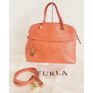 フルラ　FURLA　パイパー　バック　赤　オレンジ　ピンク(ショルダーバッグ)