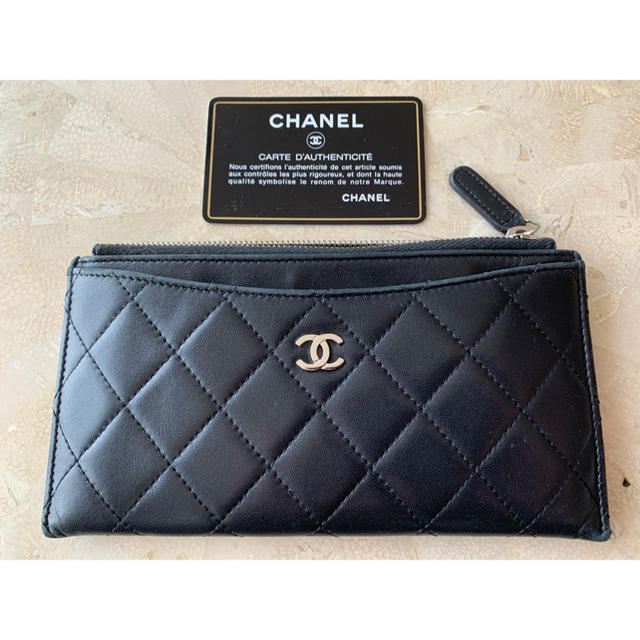 CHANEL シャネル■シルバー金具■携帯ケース スマホ ポーチ■通帳ケース