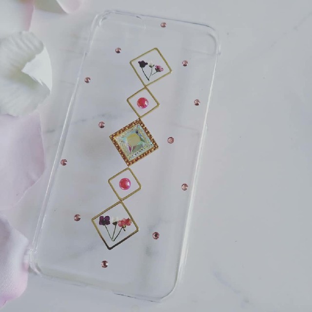 iPhoneケース　ハンドメイド　アリッサムの押し花の通販 by RSI's shop｜ラクマ