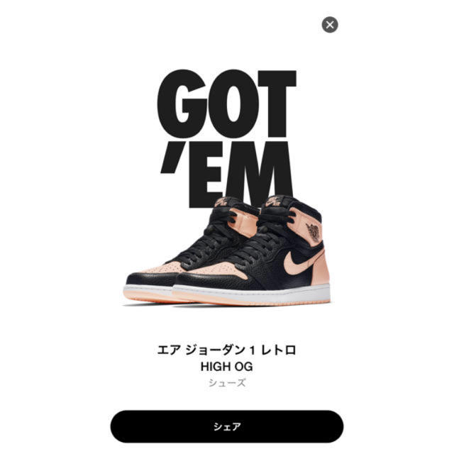 NIKE(ナイキ)のnike air jordan 1 black pink 28cm メンズの靴/シューズ(スニーカー)の商品写真