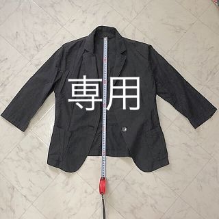 ユニクロ(UNIQLO)の七分袖ジャケット 黒(テーラードジャケット)