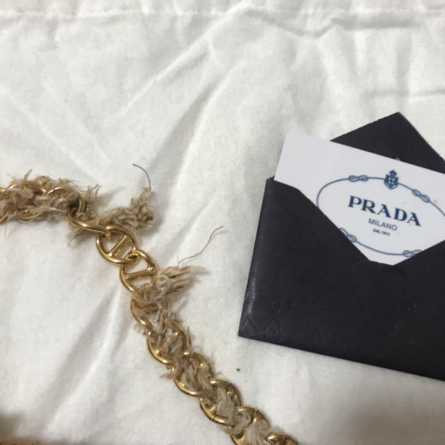 PRADA(プラダ)のツイードチェーンバッグ レディースのバッグ(ショルダーバッグ)の商品写真