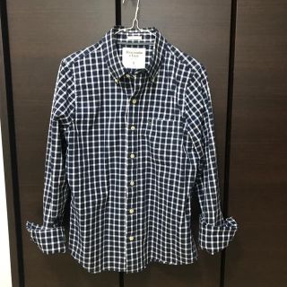 アバクロンビーアンドフィッチ(Abercrombie&Fitch)の☆美品 アバクロ A&F 紺ギンガムチェック 長袖シャツ S☆(シャツ)