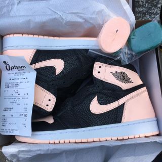 ナイキ(NIKE)のNIKE  AIR JORDAN1 Black/Pink 26.5cm(スニーカー)