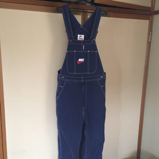 supreme シュプリーム オーバーオール ナイキ NIKE S ネイビー