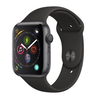 アップルウォッチ(Apple Watch)の新品未開封 アップルウォッチ 44mmシルバーアルミスペースグレーGPS(腕時計(デジタル))