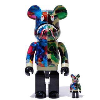 アベイシングエイプ(A BATHING APE)の緑 400&100 BE@RBRICK ベアブリック APE  エイプ グリーン(その他)