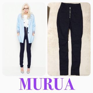 ムルーア(MURUA)のMURUA♡カラーZIPスキニーパンツ(スキニーパンツ)