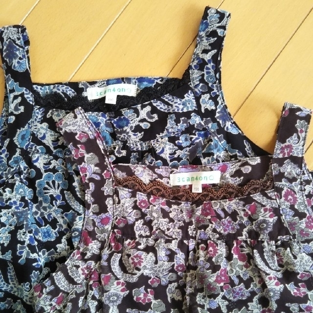 3can4on(サンカンシオン)のワンピース チュニック 120cm 130cm 2枚セット キッズ/ベビー/マタニティのキッズ服女の子用(90cm~)(ワンピース)の商品写真