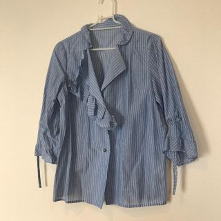 スピックアンドスパン(Spick & Span)のSpick and span サックスブルー ブラウス(シャツ/ブラウス(長袖/七分))