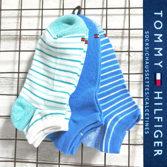 TOMMY HILFIGER(トミーヒルフィガー)の☆欧米限定 ☆ TOMMY HILFIGER 25cm〜29cm 男女兼用 靴下 レディースのレッグウェア(ソックス)の商品写真