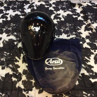 【最安値】Arai SZα &スモークシールド&Araiストラップカバー3セット(ヘルメット/シールド)