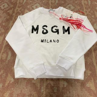 エムエスジイエム(MSGM)のmsgm トレーナー スゥェット　白(トレーナー/スウェット)