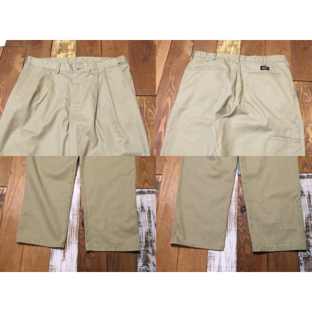 Dickies ディッキーズ 7112738 タック入り ワークパンツ 黒