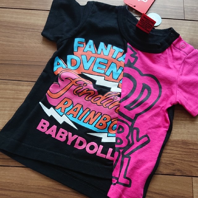 BABYDOLL(ベビードール)のベビードール☆ロックTシャツ☆新品タグ付き80サイズ キッズ/ベビー/マタニティのベビー服(~85cm)(Ｔシャツ)の商品写真