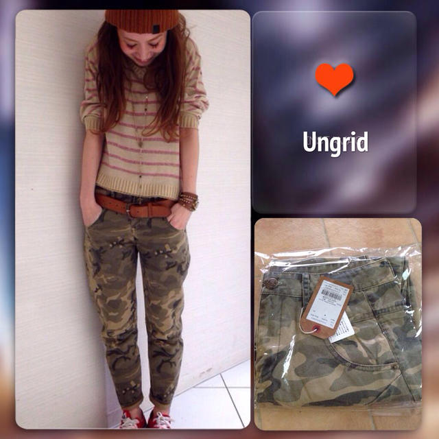 Ungrid(アングリッド)のUngrid カモフラサルエルPT レディースのパンツ(サルエルパンツ)の商品写真