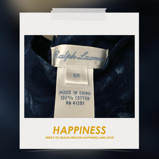 Ralph Lauren(ラルフローレン)のcm0121様  RALPH ワンピ6M キッズ/ベビー/マタニティのベビー服(~85cm)(ワンピース)の商品写真