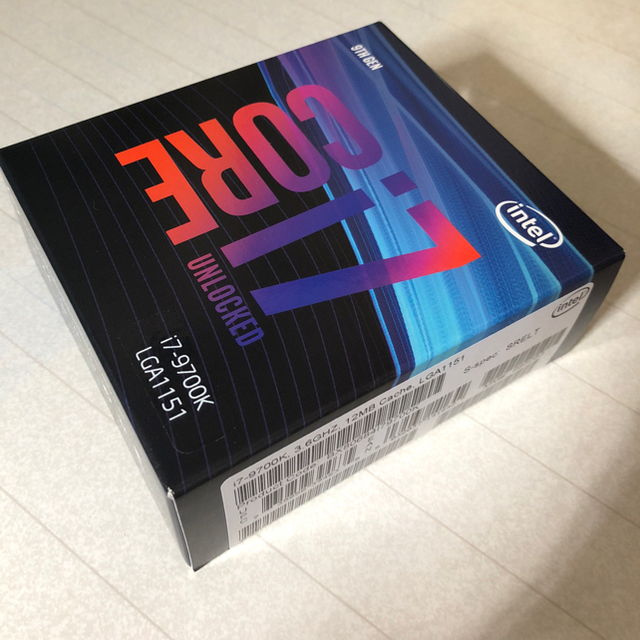 Core i7 9700K 新品未使用 未開封 納品書PC/タブレット