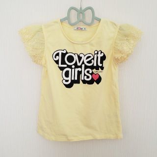 by love it 袖レースTシャツ(Tシャツ/カットソー)