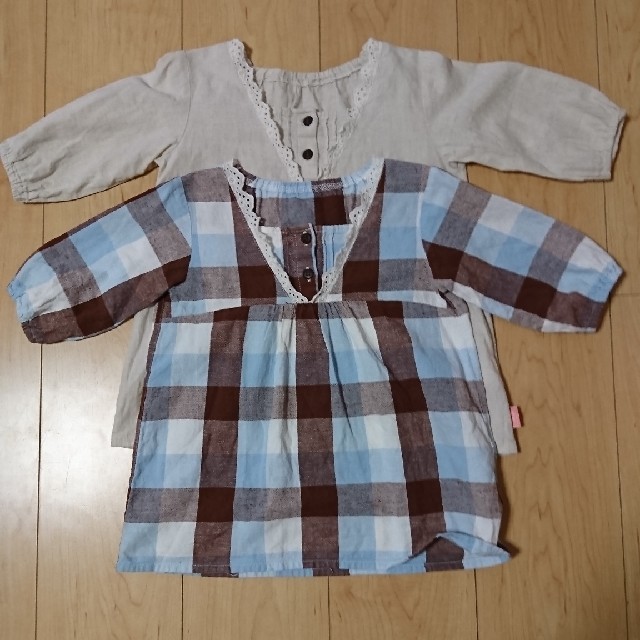 ベルメゾン(ベルメゾン)のベルメゾン  女の子  110    2枚set キッズ/ベビー/マタニティのキッズ服女の子用(90cm~)(Tシャツ/カットソー)の商品写真