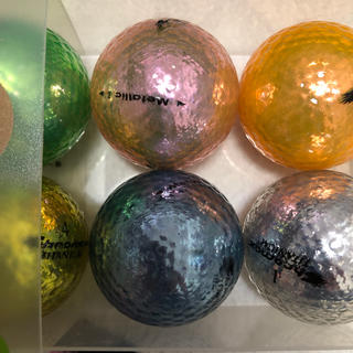 カラー  ゴルフ    ボール  6個(ボール)
