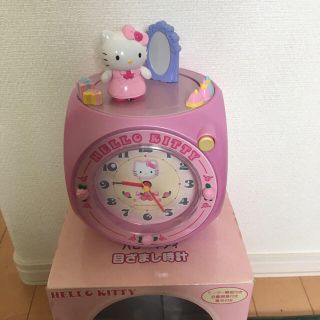 セイコー(SEIKO)の美品  kitty 目覚し時計  ハローキティ  セイコークロック(置時計)