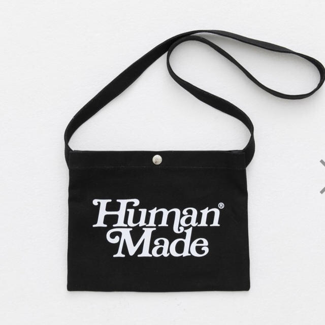 GDC(ジーディーシー)のgirl’s don’t cry × HUMAN MADE サコッシュ 黒 メンズのバッグ(ショルダーバッグ)の商品写真