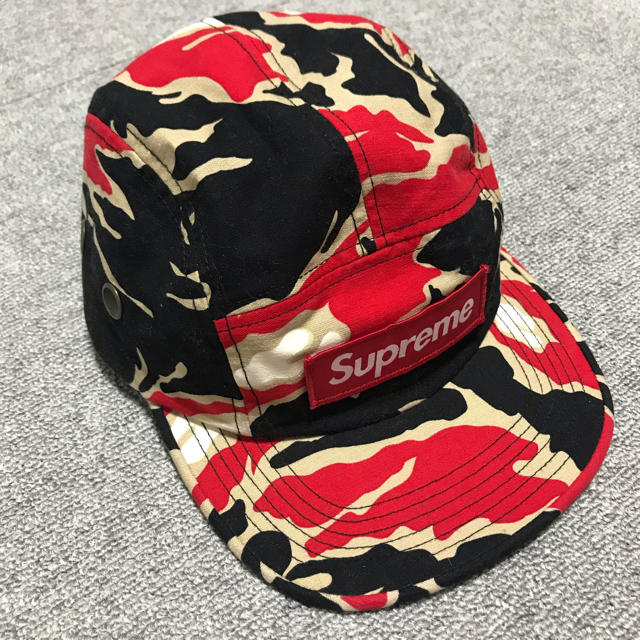 未使用新品♡supreme キャンプキャンプ camp cap カモフラ柄メンズ