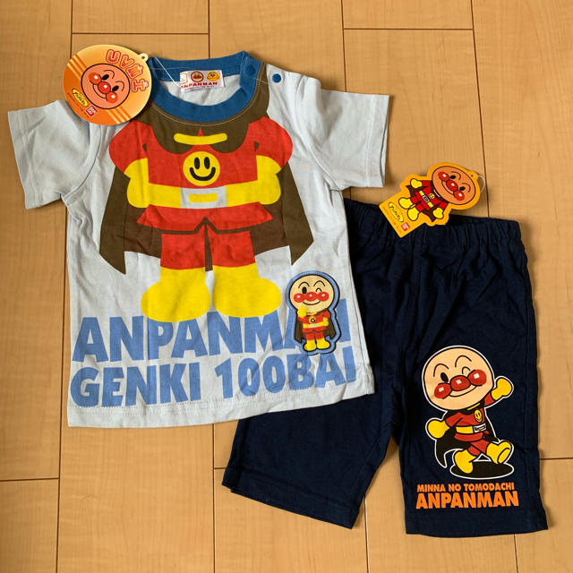 アンパンマン(アンパンマン)のアンパンマン☆Ｔシャツとハーフパンツセット キッズ/ベビー/マタニティのキッズ服男の子用(90cm~)(Tシャツ/カットソー)の商品写真