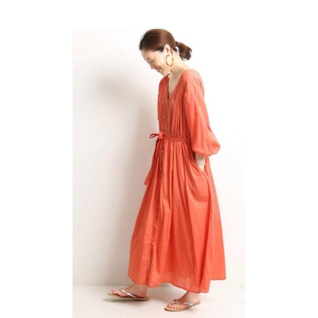 SLOBE IENA - 【専用】みーさん SLOBE IENA コットンボイル ギャザーワンピース