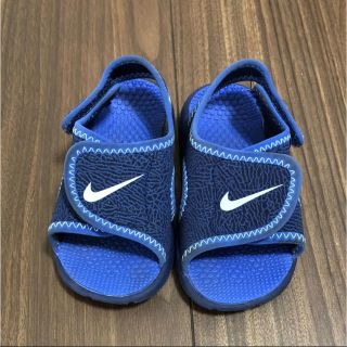 ナイキ(NIKE)のNIKE ナイキサンダル 12cm ブルー(サンダル)