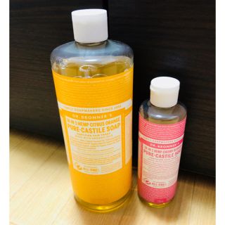 ドクターブロナー(Dr.Bronner)のkaorin06様専用マジックソープシトラスオレンジ944チェリブロッサム236(ボディソープ/石鹸)