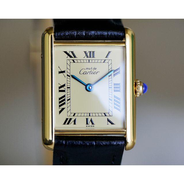 Cartier(カルティエ)の美品 カルティエ マスト タンク アイボリー LM Cartier メンズの時計(腕時計(アナログ))の商品写真