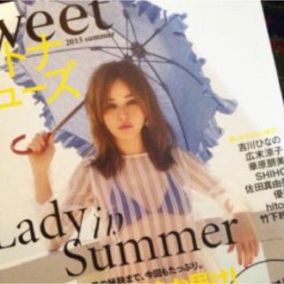 エル(ELLE)のキワンダ 日傘 デニム フリル kiwanda タッセル 梨花(傘)