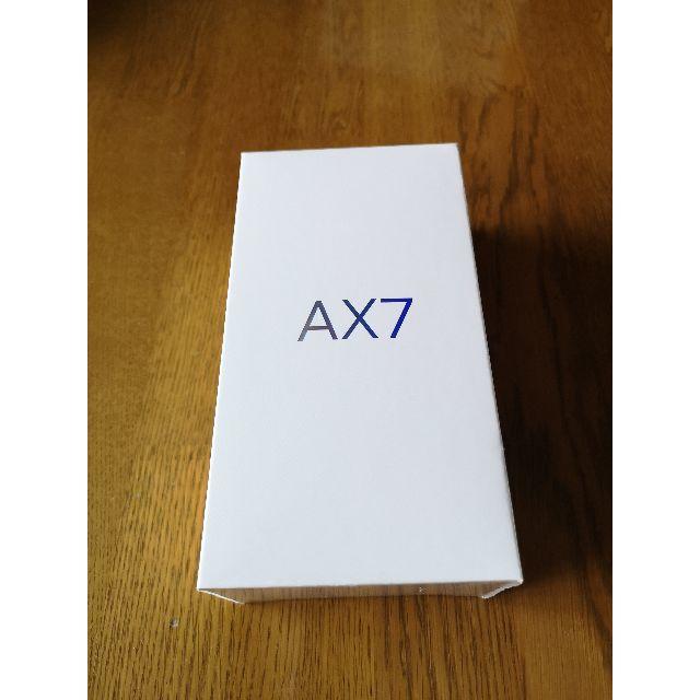 OPPO AX7 新品未開封 SIMフリー ブルー スマホ/家電/カメラのスマートフォン/携帯電話(スマートフォン本体)の商品写真