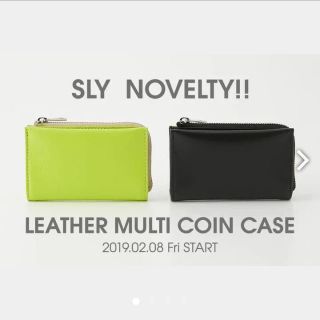 スライ(SLY)のSLYノベルティ♡リアルレザーマルチコインケース♡牛革本革♡小銭入れカードケース(コインケース)