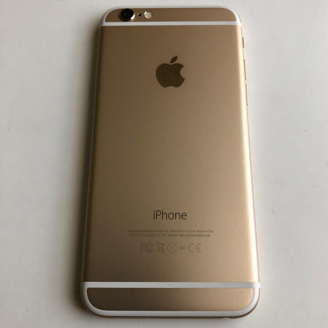 iPhone(アイフォーン)のiPhone6 64GB ゴールド docomo スマホ/家電/カメラのスマートフォン/携帯電話(スマートフォン本体)の商品写真