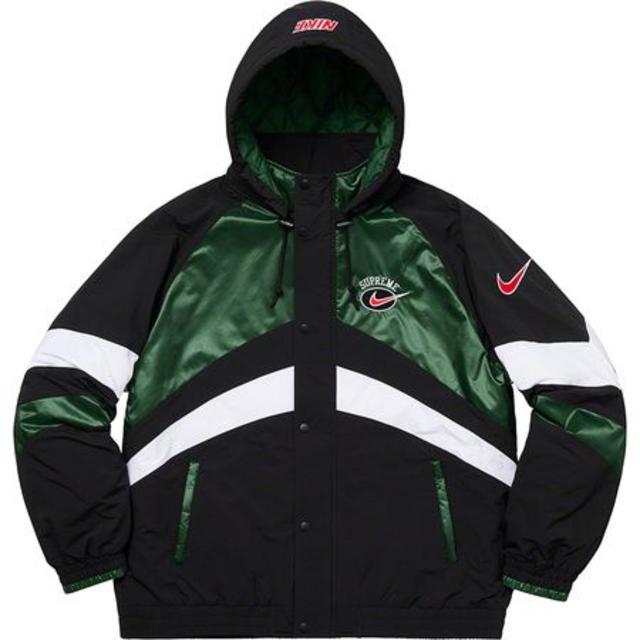 L Supreme Nike Hooded Sport Jacket Green