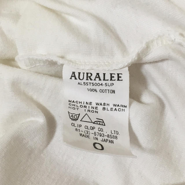 YAECA(ヤエカ)のAURALEE  Tシャツ レディースのトップス(Tシャツ(半袖/袖なし))の商品写真