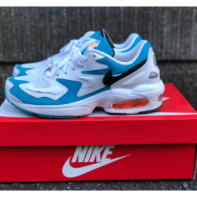 NIKE AIR MAX2 LIGHT BLUE LAGOON 24.5