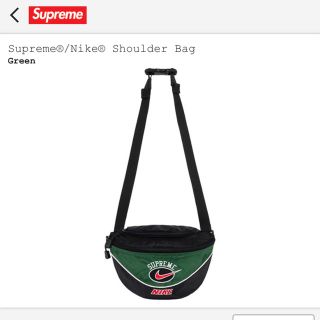 シュプリーム(Supreme)のSupreme Nike Shoulder Bag グリーン(ショルダーバッグ)