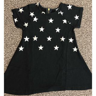 ザラキッズ(ZARA KIDS)のZARA kids ラメ星 ワンピース 110(ワンピース)