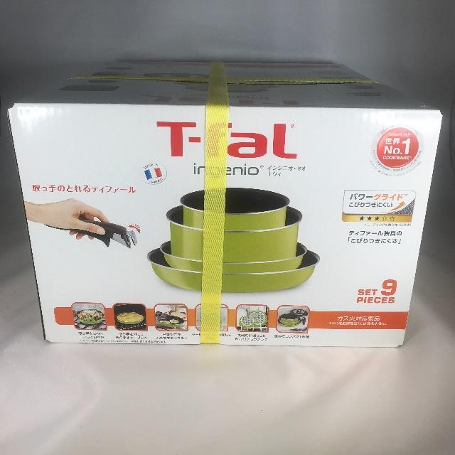 T-fal(ティファール)の新品未使用　ティファール　インジニオ・ネオ　キウイ　9点セット インテリア/住まい/日用品のキッチン/食器(鍋/フライパン)の商品写真