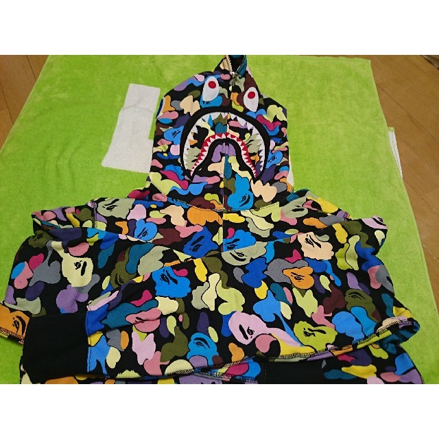 bape shark hoodie シャーク フーディ XL マルチ - パーカー