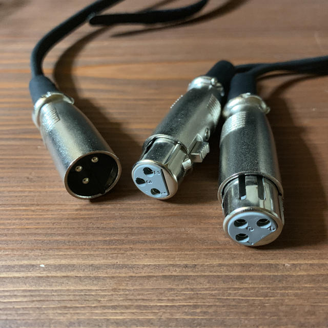 XLR (Yケーブル オス×1 メス×2) 1.8m 楽器のレコーディング/PA機器(ケーブル)の商品写真