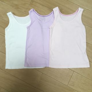 ユニクロ(UNIQLO)のUNIQLO タンクトップ 80 3枚セット(肌着/下着)